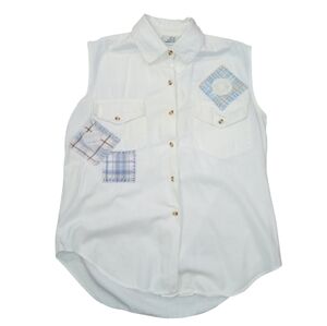 Sasson size M button down sleeveless top